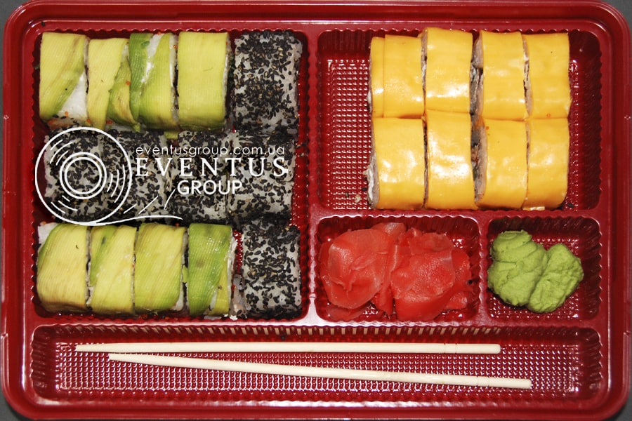 3929 C min Упаковка для суші оптом